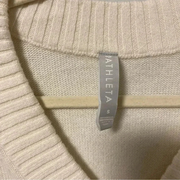 Athleta wool cashmere blend  v neck sweater tunic - Picture 3 of 7